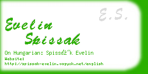 evelin spissak business card